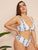 Plus Snakeskin Knot Top With High Waist Bikini