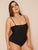 Plus Spaghetti Strap One Piece Swimwear