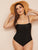 Plus Spaghetti Strap One Piece Swimwear