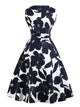 50s Floral Print Circle Dress