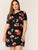   Round Neck Floral Print Dress