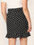 SHEIN Plus Ruffle Hem Polka Dot Skirt