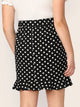 SHEIN Plus Ruffle Hem Polka Dot Skirt