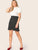 SHEIN Plus Ruffle Hem Polka Dot Skirt
