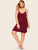 Plus Lace Trim Split Night Dress