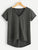 Plus V-neck Dip Hem Tee