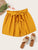 Plus Frill Waist Belted Shorts