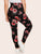 Plus Floral Print Leggings