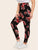 Plus Floral Print Leggings