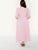 Plus Square Neck Button Front Puff Sleeve Maxi Dress