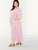 Plus Square Neck Button Front Puff Sleeve Maxi Dress