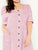 Plus Square Neck Button Front Puff Sleeve Maxi Dress