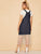 Plus Contrast Mesh Denim Pinafore Dress