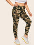 Plus Camo Print Leggings