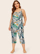 Plus Tropical Cami Pajama Set