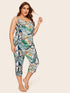 Plus Tropical Cami Pajama Set