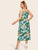 Plus Tropical Print Cami Dress