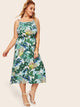 Plus Tropical Print Cami Dress