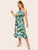 Plus Tropical Print Cami Dress