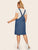 Plus Metal Button Pinafore Denim Dress