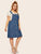 Plus Metal Button Pinafore Denim Dress