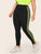 Plus Contrast Neon Lime Striped Leggings