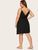 Plus Contrast Lace Night Dress