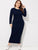  Plus Checked Panel Ringer Pencil Dress
