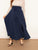 Plus Solid High Waist Belted Maxi Skirt