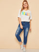 Plus Letter Print Tee