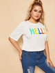 Plus Letter Print Tee