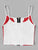 Plus Zip Up Contrast Panel Cami Top