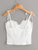 Plus Eyelet Embroidery Knot Frill Cami Top