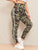 Plus Wide Waist Striped Side Camo Leggings