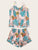 Plus Fruit & Plant Print Cami Pajama Set