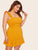 Plus Zip Back Frill Ruffle Hem Dress