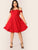 Plus Off Shoulder Foldover Skater Dress