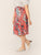 Plus Ditsy Floral Button Side Split Skirt