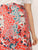 SHEIN Plus Ditsy Floral Button Side Split Skirt