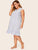 Plus Contrast Lace Ruffle Trim Night Dress