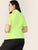  Plus Neon Lime Mock Neck Tee