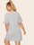 Plus Contrast Striped Frill Cuff Dress