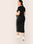  Plus Letter Tape Side Rib-knit Dress With Chain