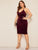 Plus Tie Back Lace Up Ribbed Velvet Halter Dress