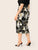 SHEIN Plus Chain Print Pencil Skirt