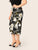 SHEIN Plus Chain Print Pencil Skirt