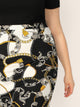 SHEIN Plus Chain Print Pencil Skirt