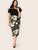 SHEIN Plus Chain Print Pencil Skirt