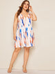 Plus Tie Dye Cami Dress