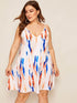 Plus Tie Dye Cami Dress